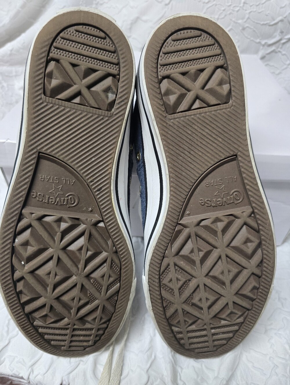 Converse Chuck Taylor All Star Womens Size 8 Blue White Athletic Shoes Sneakers - Picture 4 of 8